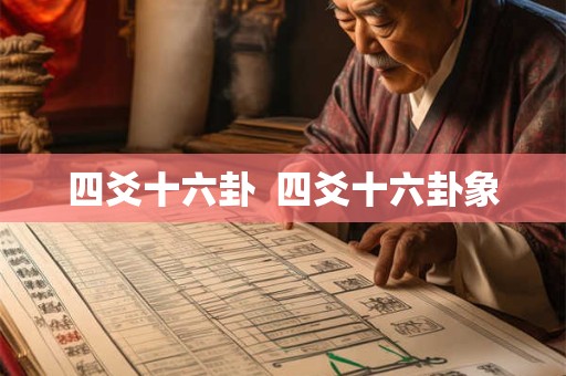 四爻十六卦  四爻十六卦象
