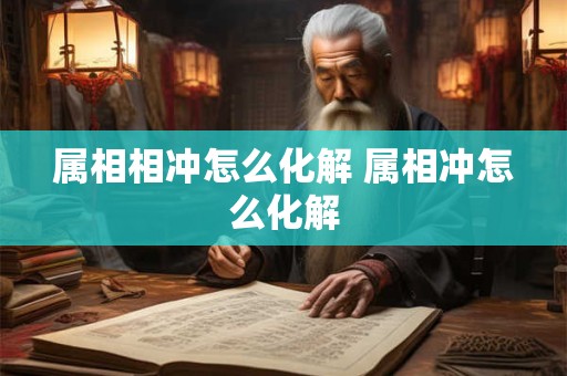 属相相冲怎么化解 属相冲怎么化解