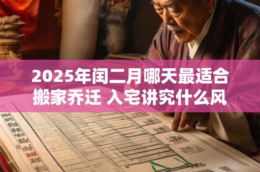 2025年闰二月哪天最适合搬家乔迁 入宅讲究什么风水