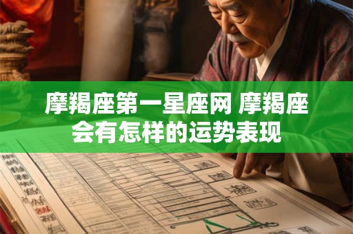 摩羯座第一星座网 摩羯座会有怎样的运势表现