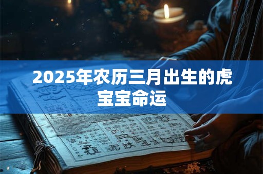 2025年农历三月出生的虎宝宝命运