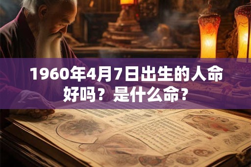 1960年4月7日出生的人命好吗？是什么命？