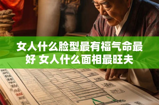 女人什么脸型最有福气命最好 女人什么面相最旺夫