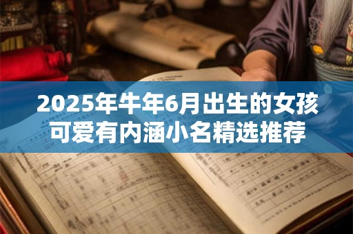 2025年牛年6月出生的女孩可爱有内涵小名精选推荐