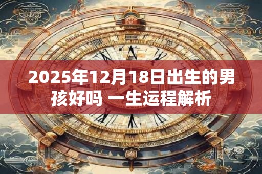 2025年12月18日出生的男孩好吗 一生运程解析