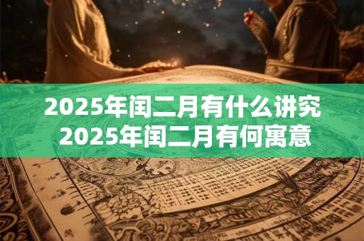 2025年闰二月有什么讲究 2025年闰二月有何寓意