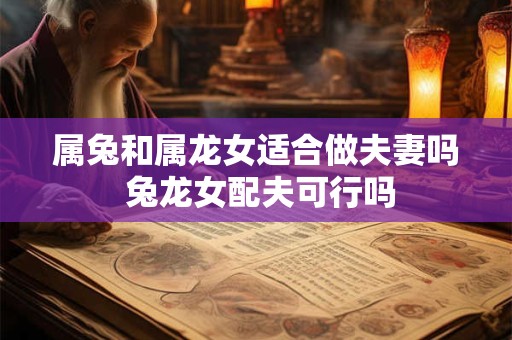 属兔和属龙女适合做夫妻吗 兔龙女配夫可行吗