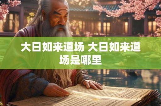 大日如来道场 大日如来道场是哪里