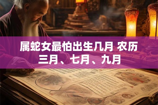 属蛇女最怕出生几月 农历三月、七月、九月