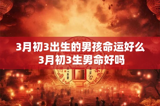 3月初3出生的男孩命运好么 3月初3生男命好吗