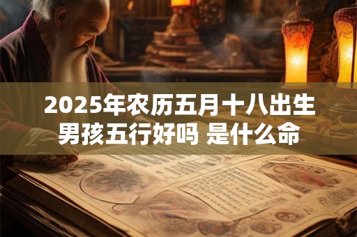 2025年农历五月十八出生男孩五行好吗 是什么命