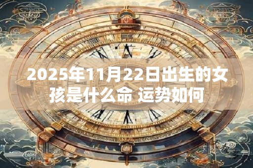 2025年11月22日出生的女孩是什么命 运势如何
