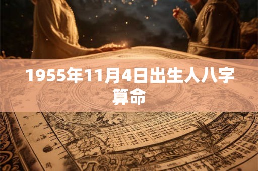 1955年11月4日出生人八字算命