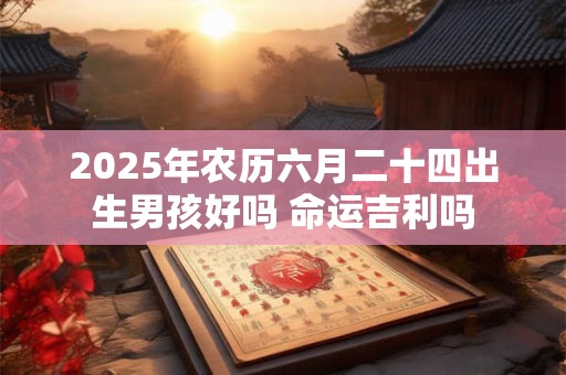 2025年农历六月二十四出生男孩好吗 命运吉利吗
