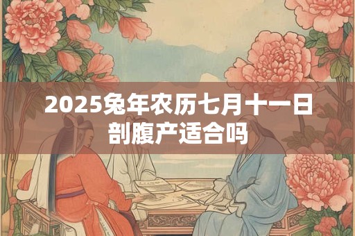 2025兔年农历七月十一日剖腹产适合吗