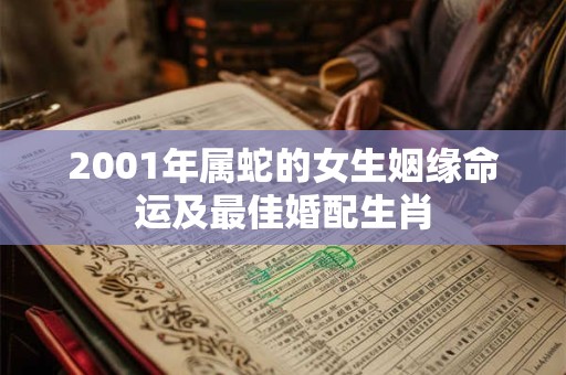 2001年属蛇的女生姻缘命运及最佳婚配生肖