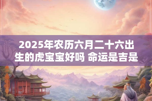 2025年农历六月二十六出生的虎宝宝好吗 命运是吉是凶