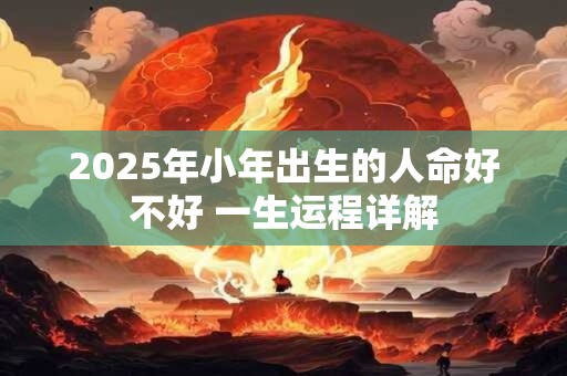 2025年小年出生的人命好不好 一生运程详解