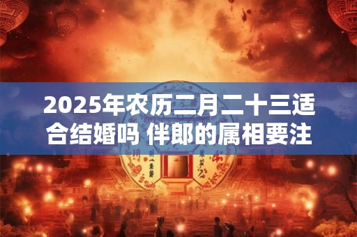 2026年农历二月二十三适合结婚吗 伴郎的属相要注意什么