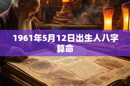 1961年5月12日出生人八字算命
