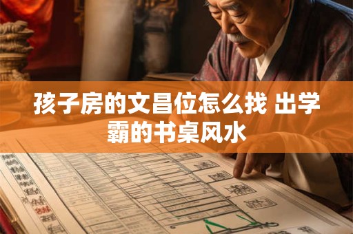孩子房的文昌位怎么找 出学霸的书桌风水