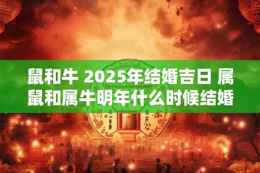 鼠和牛 2025年结婚吉日 属鼠和属牛明年什么时候结婚最好