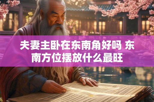 夫妻主卧在东南角好吗 东南方位摆放什么最旺