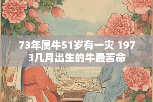 73年属牛51岁有一灾 1973几月出生的牛最苦命