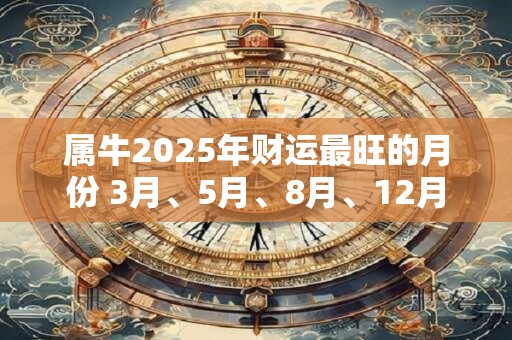 属牛2025年财运最旺的月份 3月、5月、8月、12月