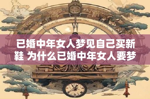 已婚中年女人梦见自己买新鞋 为什么已婚中年女人要梦见买新鞋
