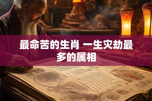 最命苦的生肖 一生灾劫最多的属相
