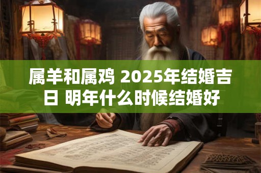 属羊和属鸡 2025年结婚吉日 明年什么时候结婚好