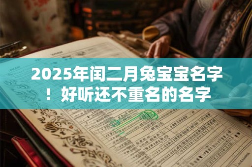 2025年闰二月兔宝宝名字！好听还不重名的名字
