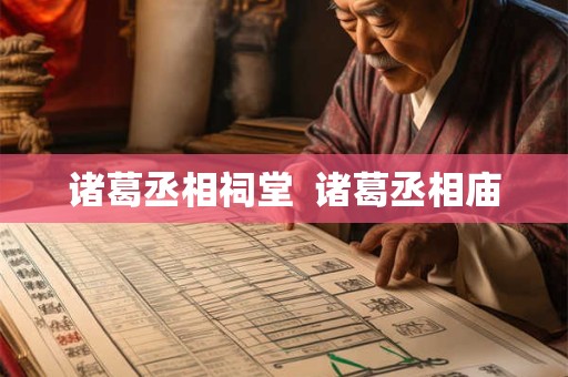 诸葛丞相祠堂  诸葛丞相庙