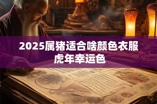 2025属猪适合啥颜色衣服 虎年幸运色