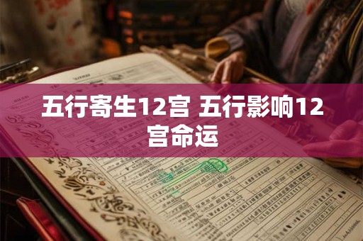 五行寄生12宫 五行影响12宫命运