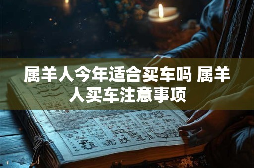 属羊人今年适合买车吗 属羊人买车注意事项