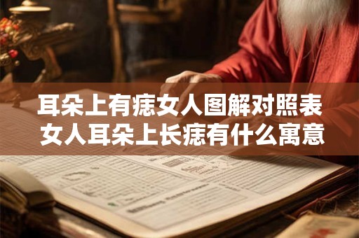 耳朵上有痣女人图解对照表 女人耳朵上长痣有什么寓意