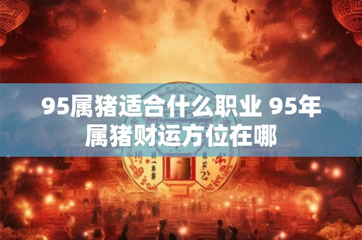 95属猪适合什么职业 95年属猪财运方位在哪