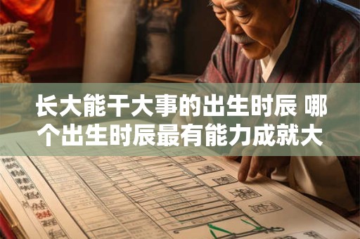 长大能干大事的出生时辰 哪个出生时辰最有能力成就大事业