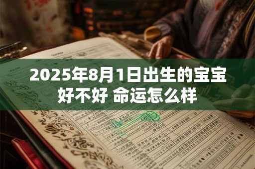 2025年8月1日出生的宝宝好不好 命运怎么样