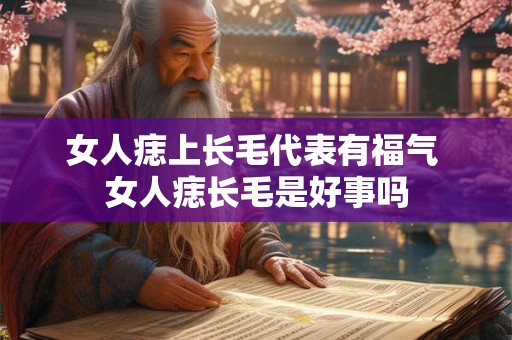 女人痣上长毛代表有福气 女人痣长毛是好事吗