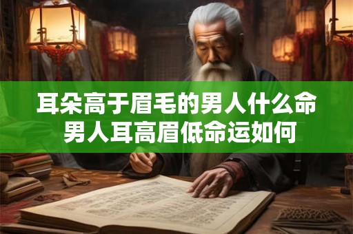 耳朵高于眉毛的男人什么命 男人耳高眉低命运如何