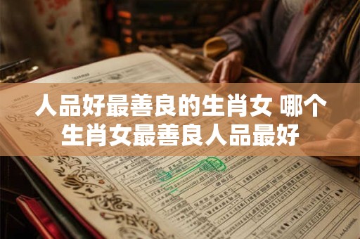 人品好最善良的生肖女 哪个生肖女最善良人品最好