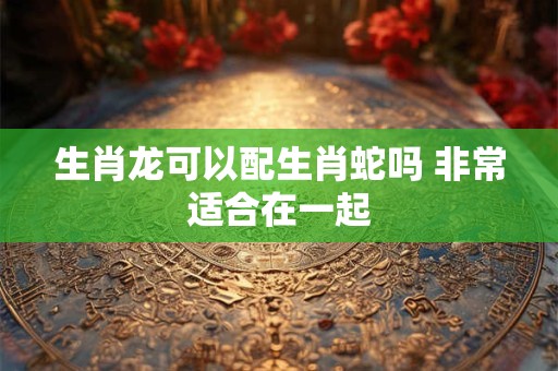 生肖龙可以配生肖蛇吗 非常适合在一起