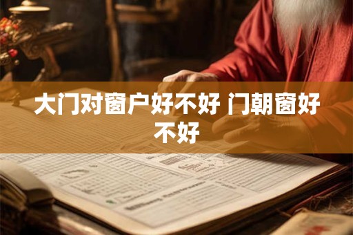 大门对窗户好不好 门朝窗好不好