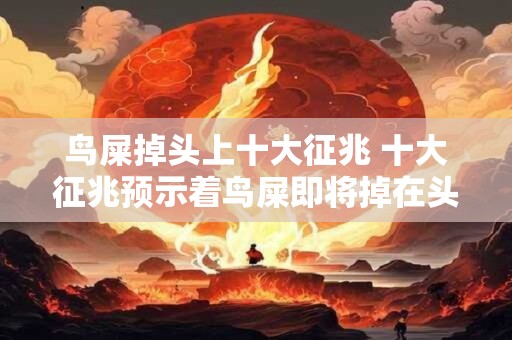 鸟屎掉头上十大征兆 十大征兆预示着鸟屎即将掉在头上