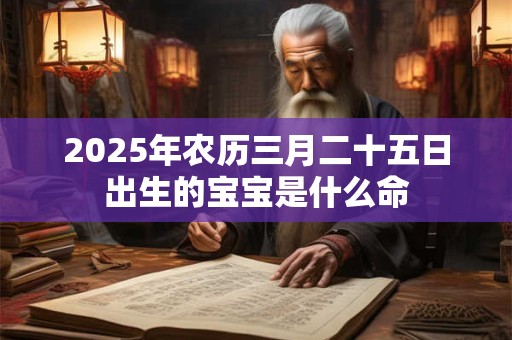 2025年农历三月二十五日出生的宝宝是什么命