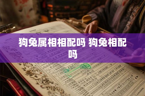 狗兔属相相配吗 狗兔相配吗