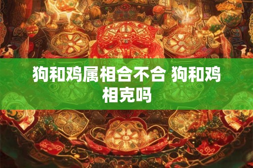 狗和鸡属相合不合 狗和鸡相克吗